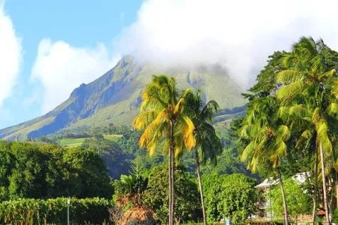La montagne Pelée en Martinique                                                 