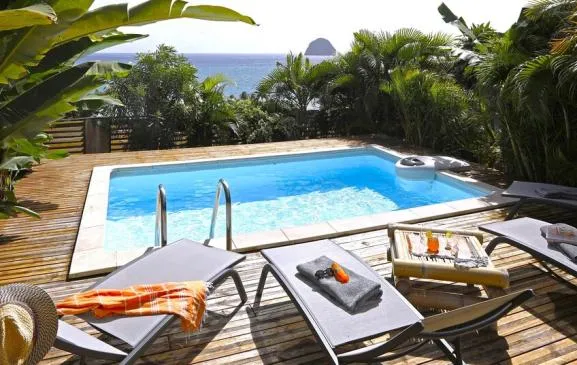 Villa Vue Marine - Vue sublime sur la baie du Diamant, piscine, plage à 150m