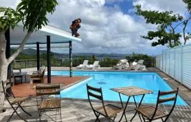 villa HERON de standing bord de mer & piscine au Diamant