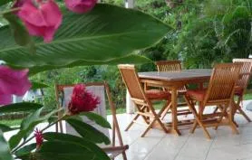 Villa Rosazur dans son jardin tropical. Piscine au sel. Plage à 800m.
