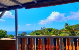 Bungalow indépendant vue mer et piscine privative à Deshaies