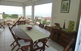 Appartement Le Lagons avec vue exceptionnelle et dominante sur la mer des caraïbes