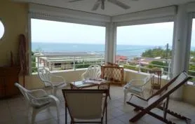 Appartement Le Lagons avec vue exceptionnelle et dominante sur la mer des caraïbes