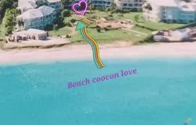 Élégant et confortable apt appartement, dans jardin tropical accès direct à la plage de Anse Marcel