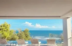 Villa Corail avec piscine à débordement et vue mer panoramique