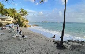 La location studio Ixora accès direct plage Guadeloupe, 2 personnes