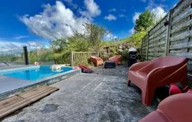 La villa Grenadine - Haut de Villa - 2 chambres climatisées, vue mer et piscine privée