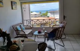Spacieux appartement, terrasse vue mer 50 m de la plage de l' Anse Mitan, Résidence Alpinia
