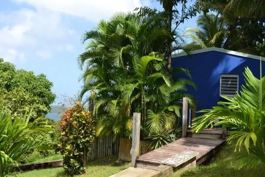 Habitation Pineau : Bungalows de charme, vue mer et jacuzzis privés à Deshaies Guadeloupe.