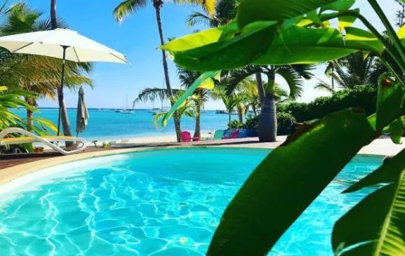 villade luxe  face lagon unique des caraibes Saint François Guadeloupe