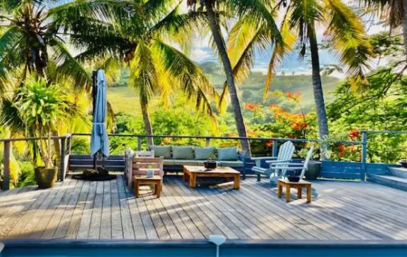Villa Palma, piscine et jacuzzi, Cap Est, proche plage