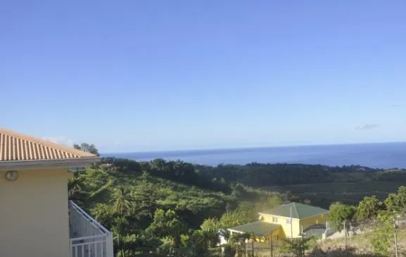 Appartement dans villa avec superbe vue sur la mer des Caraïbes