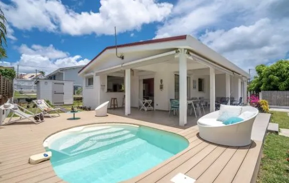 Villa Bel'Amandier, avec bac à punch, plage à 2min à pied