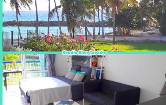 Studio Bleu Caraibe, les pieds dans l'eau vue mer 97113 000079 8V 