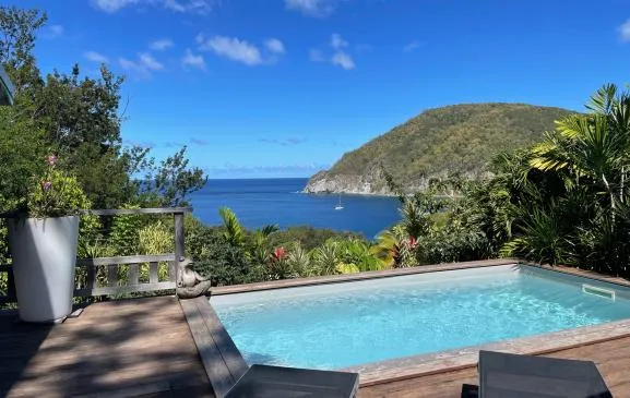 Charmante Villa, terrasse et piscine privée à Deshaies