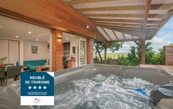 Villa Canopée - Apt 3 **** Vue mer Grand T2, SPA privé