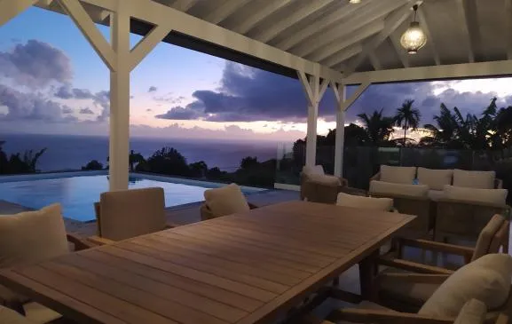 Villa 3 chambres vue sur la mer des Caraïbes
