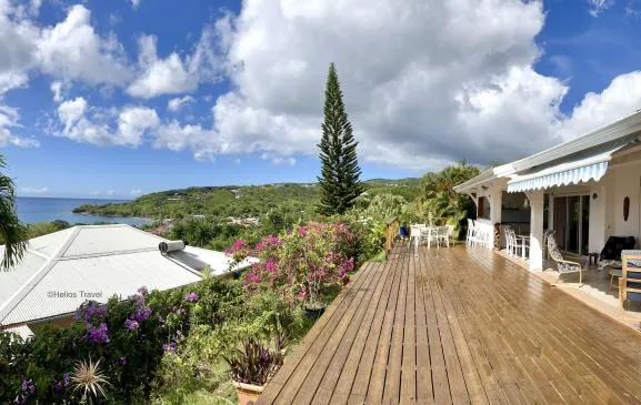 Villa Tramontane, vue mer, 2 chambres, 150 m de la plage Leroux.