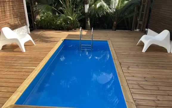 Lodge Manguier - 2 chambres climatisées, terrasse privée & piscine partagée avec le Lodge Manguier