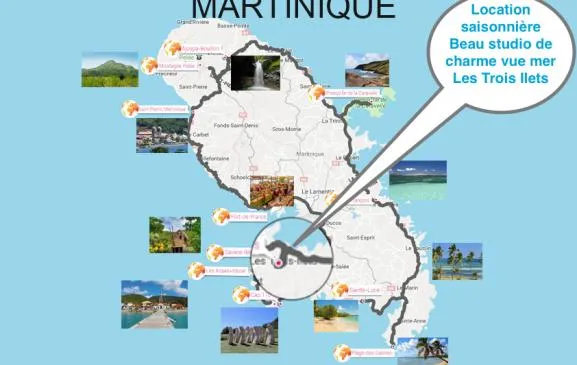 Studio charme entièrement rénové et Vue Mer