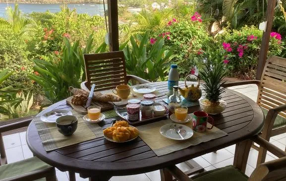 Calypso Perle, villa créole de caractère, superbe vue mer.